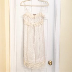 Delicate Cream & White Summer Dress